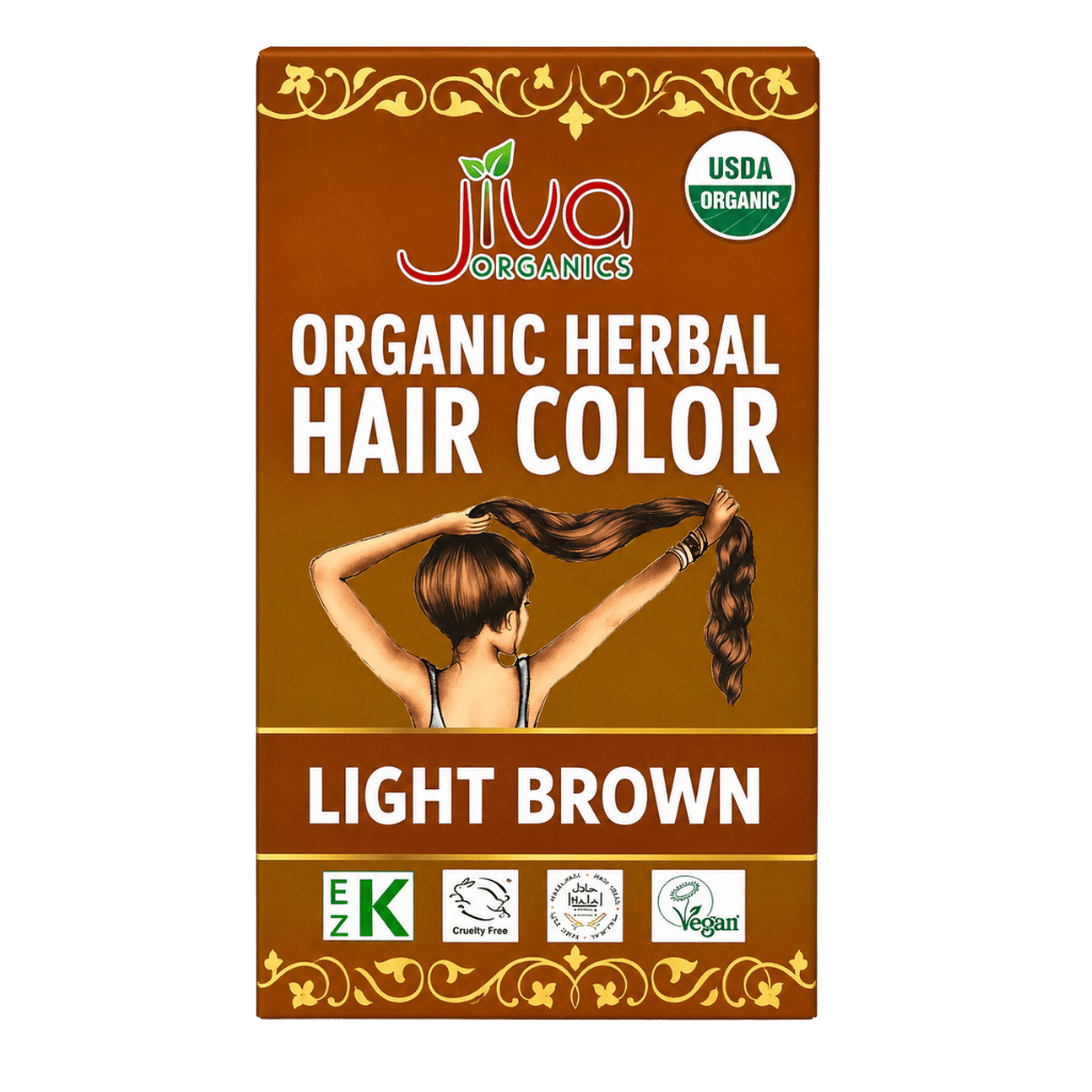Jiva Organics Light Brown Hair Color 100 g buy online USA - 1